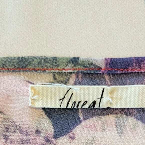 Anthropologie Floral Floreat Kimono | Excellent | Dry Cleaned - Picture 5 of 6